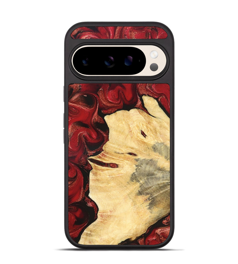 Pixel 10 Wood Phone Case - Josiah (Red, 827202)
