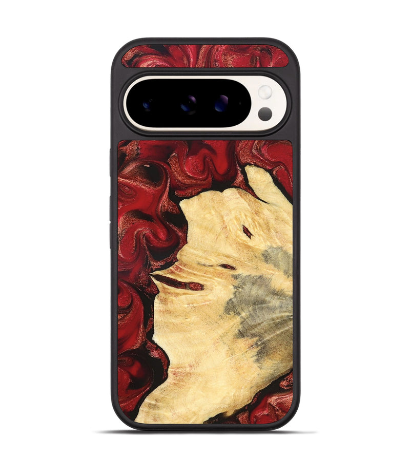 Pixel 9 Pro Wood Phone Case - Josiah (Red, 827202)