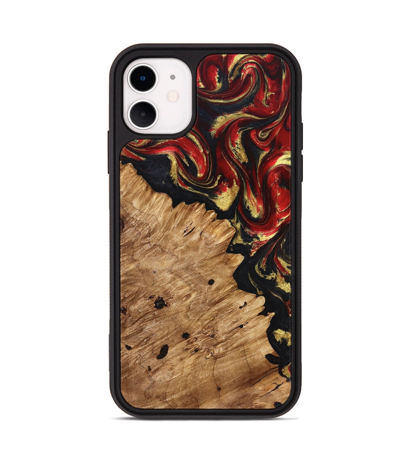 iPhone 11 Wood Phone Case - Betty (Red, 827203)