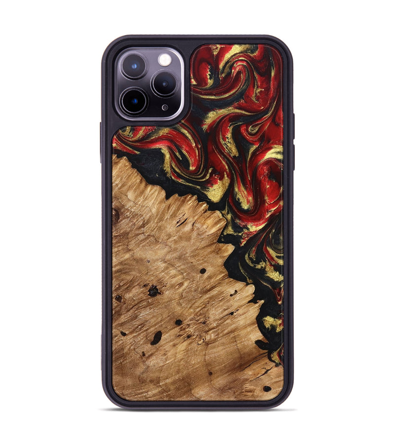 iPhone 11 Pro Max Wood Phone Case - Betty (Red, 827203)