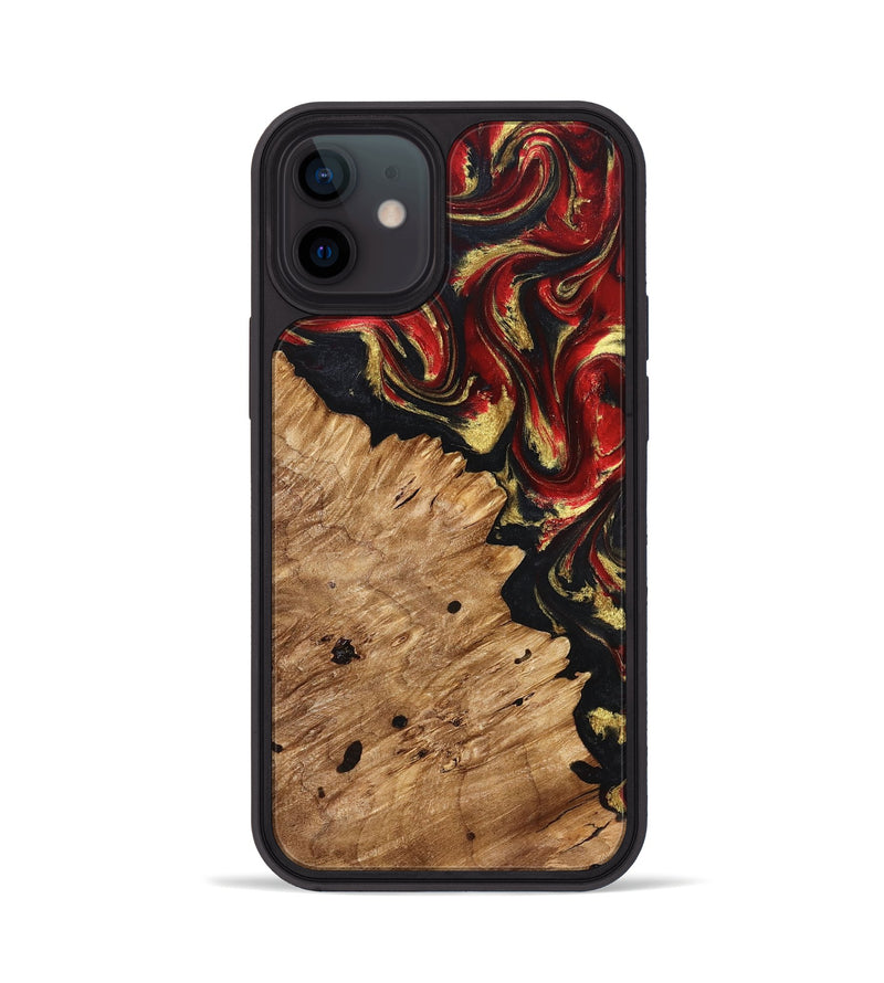 iPhone 12 Wood Phone Case - Betty (Red, 827203)