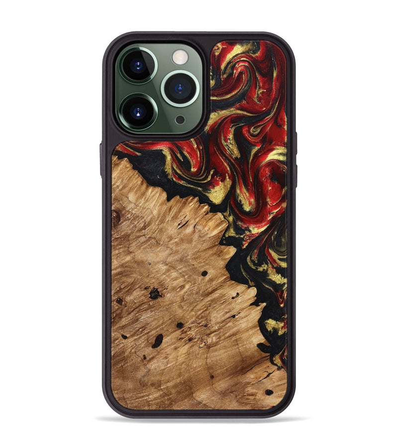 iPhone 13 Pro Max Wood Phone Case - Betty (Red, 827203)