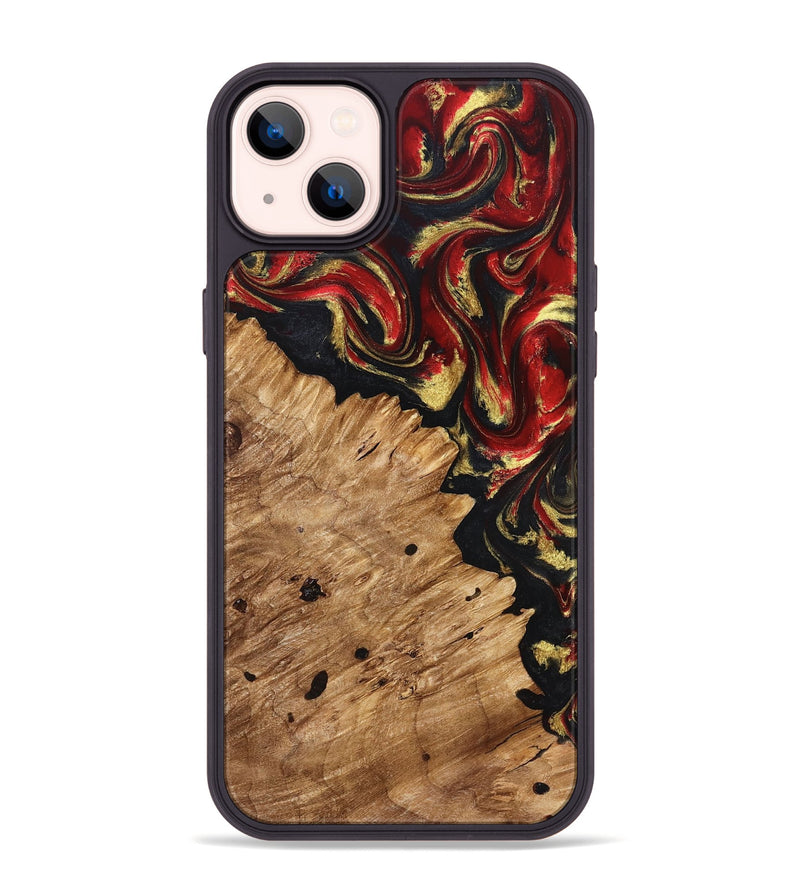 iPhone 14 Plus Wood Phone Case - Betty (Red, 827203)