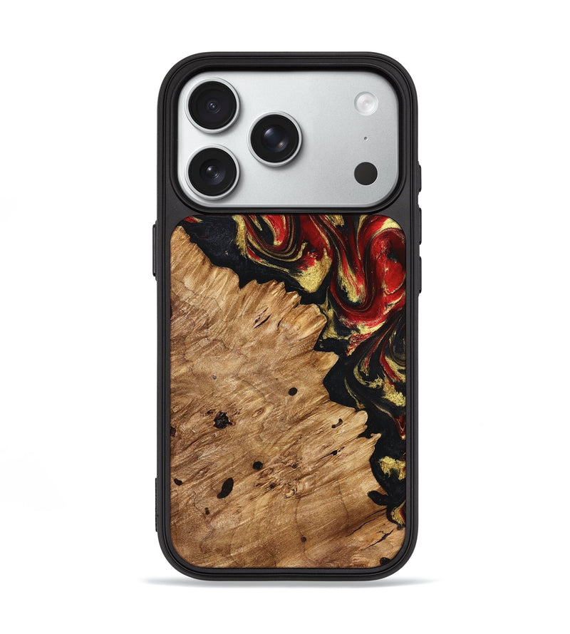 iPhone 18 Pro Wood Phone Case - Betty (Red, 827203)