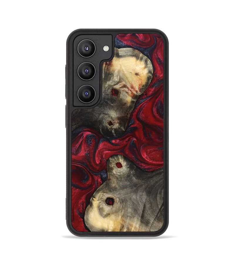 Galaxy S23 Wood Phone Case - Annie (Red, 827204)