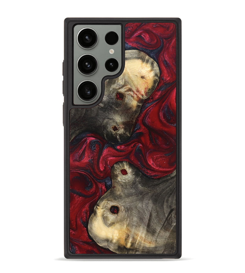 Galaxy S23 Ultra Wood Phone Case - Annie (Red, 827204)