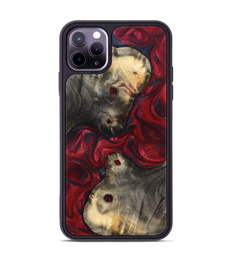 iPhone 11 Pro Max Wood Phone Case - Annie (Red, 827204)