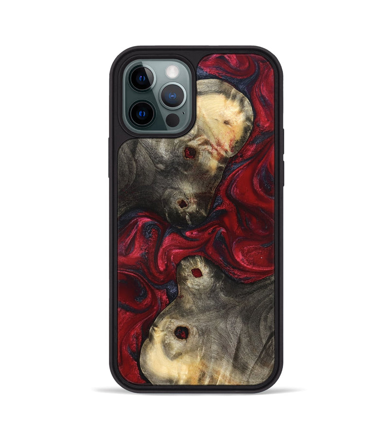 iPhone 12 Pro Wood Phone Case - Annie (Red, 827204)