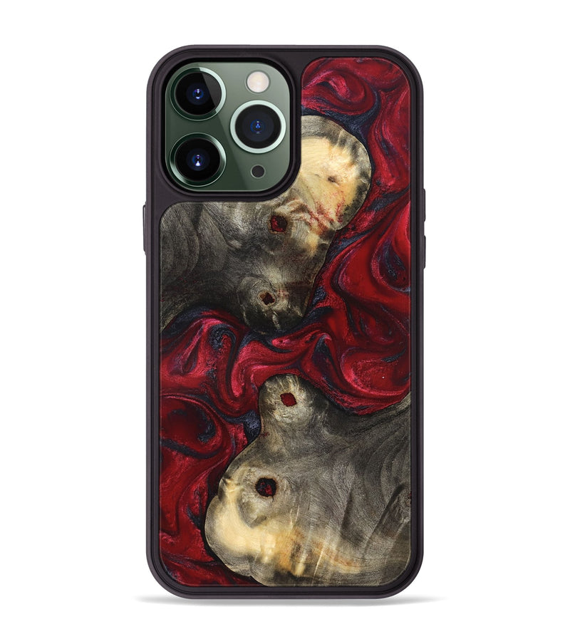 iPhone 13 Pro Max Wood Phone Case - Annie (Red, 827204)