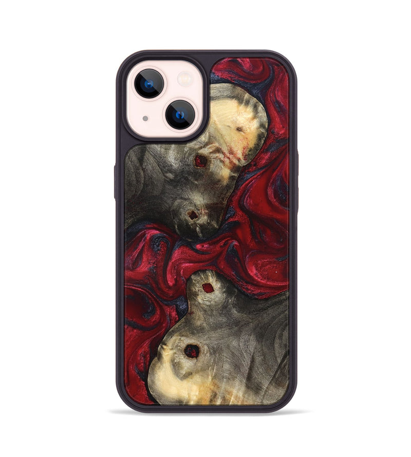 iPhone 14 Wood Phone Case - Annie (Red, 827204)
