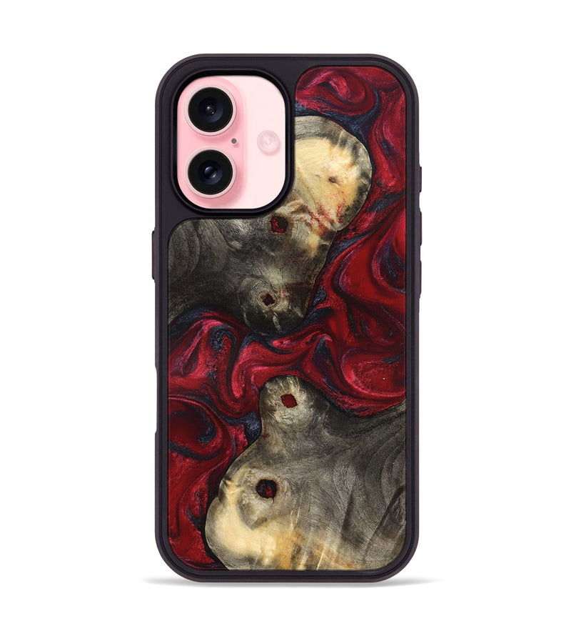 iPhone 16 Wood Phone Case - Annie (Red, 827204)