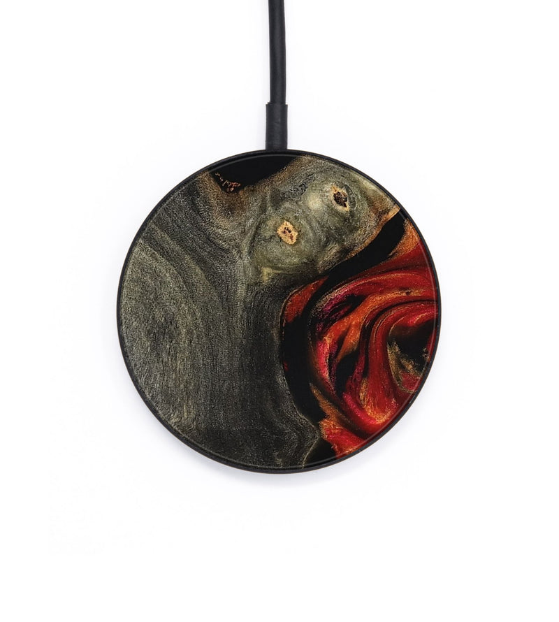 Circle Wood Wireless Charger - Gia (Red, 827206)