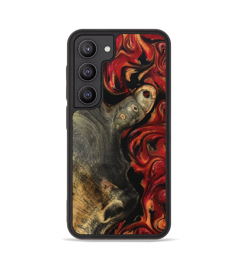 Galaxy S23 Wood Phone Case - Gia (Red, 827206)