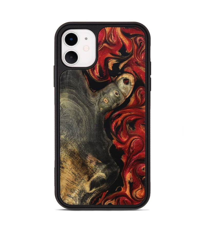iPhone 11 Wood Phone Case - Gia (Red, 827206)