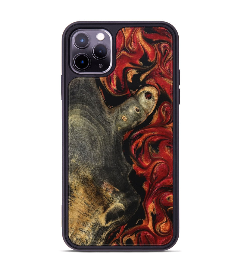 iPhone 11 Pro Max Wood Phone Case - Gia (Red, 827206)