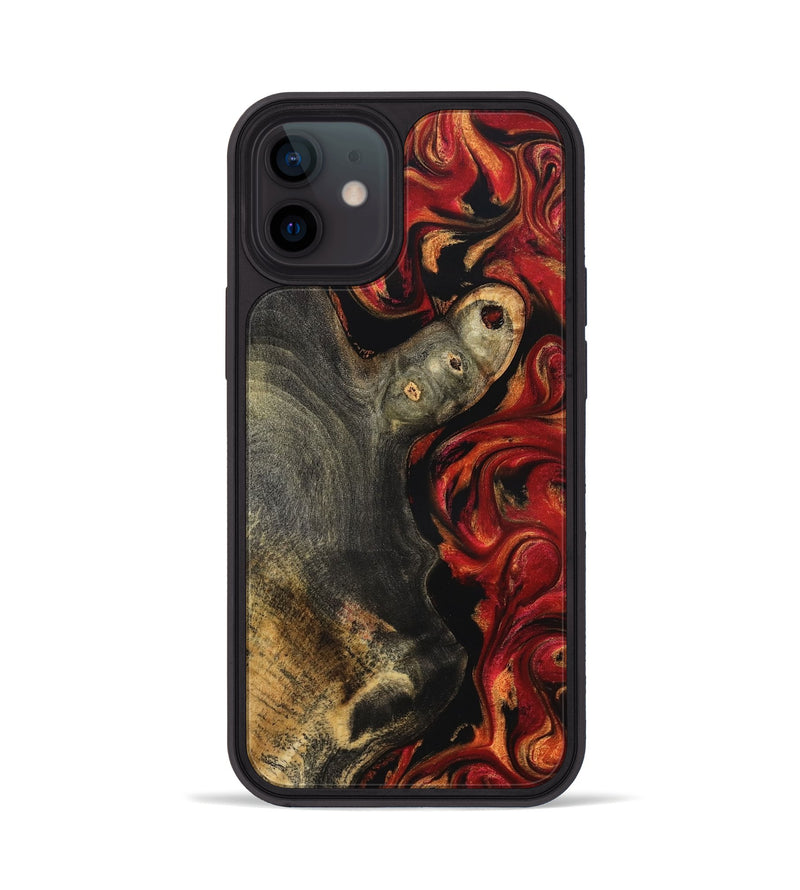 iPhone 12 Wood Phone Case - Gia (Red, 827206)