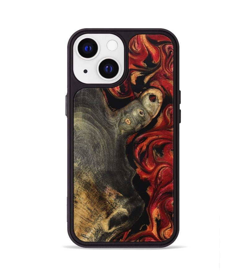 iPhone 13 Wood Phone Case - Gia (Red, 827206)