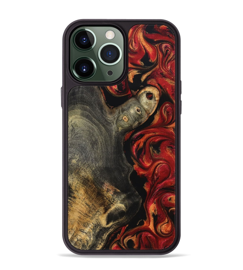 iPhone 13 Pro Max Wood Phone Case - Gia (Red, 827206)