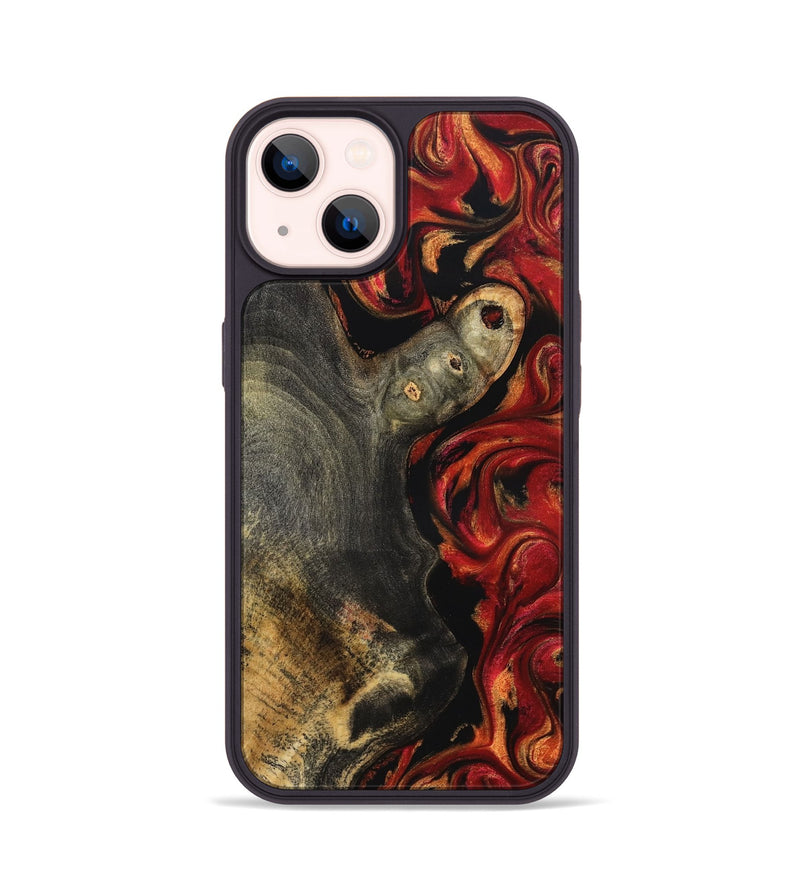 iPhone 14 Wood Phone Case - Gia (Red, 827206)
