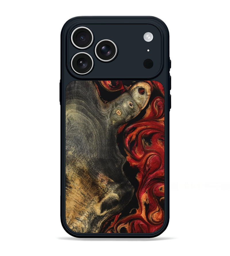 iPhone 17 Pro Max Wood Phone Case - Gia (Red, 827206)