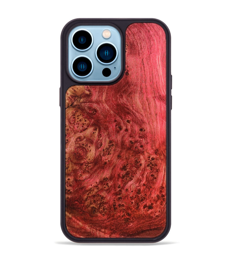 iPhone 14 Pro Max Wood Phone Case - Elbert (Wood Burl, 827208)