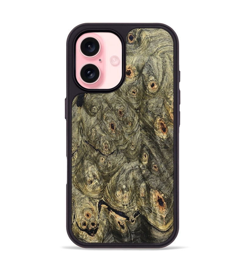 iPhone 16 Wood Phone Case - Tony (Wood Burl, 827210)