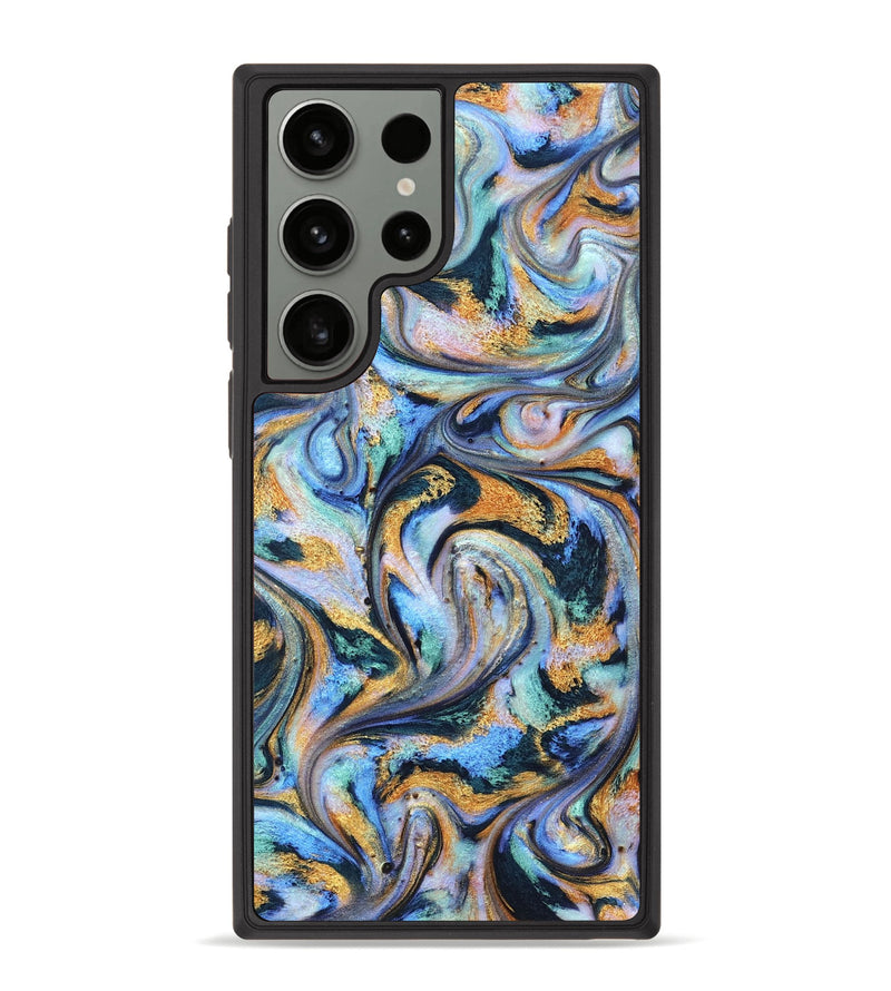 Galaxy S23 Ultra ResinArt Phone Case - Triston (Teal & Gold, 827214)