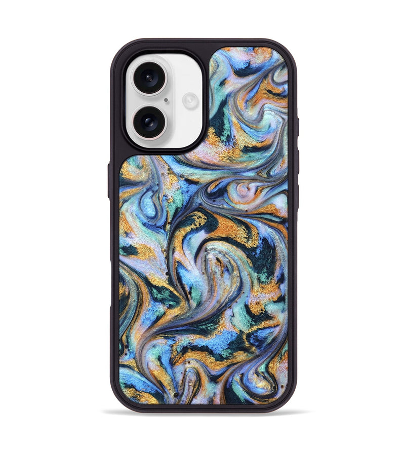 iPhone 17 ResinArt Phone Case - Triston (Teal & Gold, 827214)