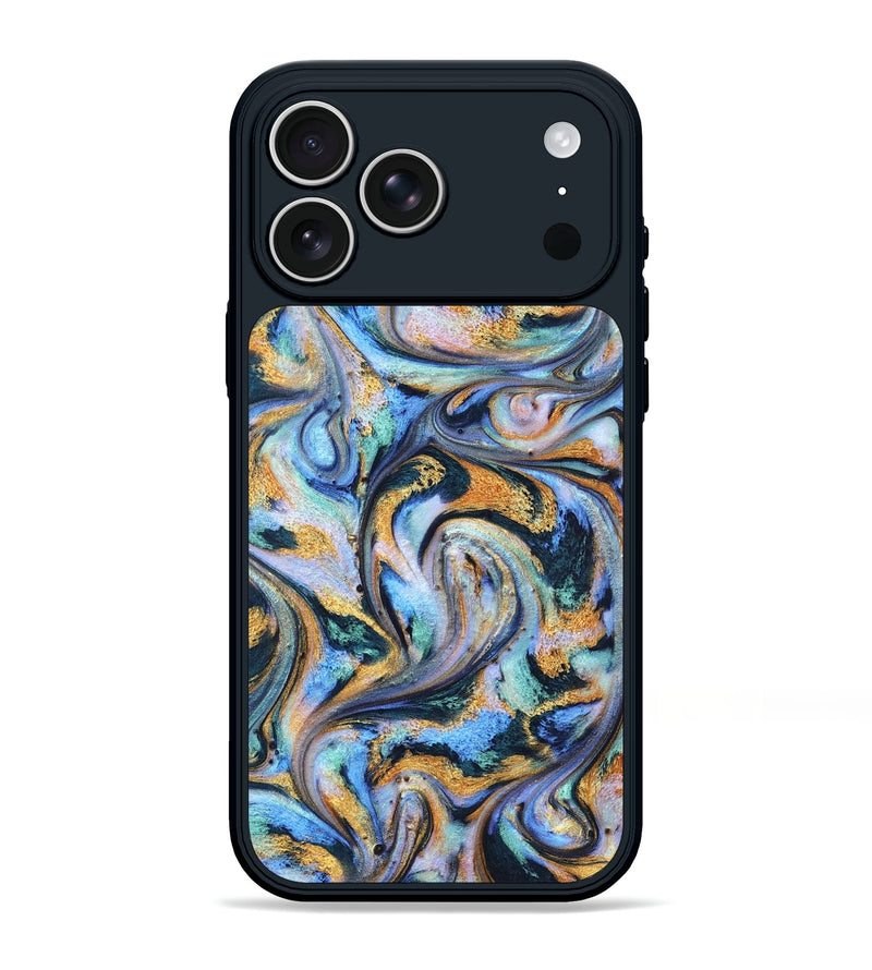 iPhone 17 Pro Max ResinArt Phone Case - Triston (Teal & Gold, 827214)