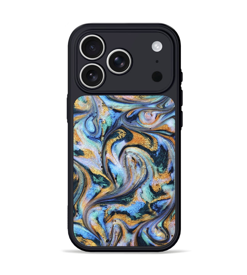 iPhone 17 Pro ResinArt Phone Case - Triston (Teal & Gold, 827214)