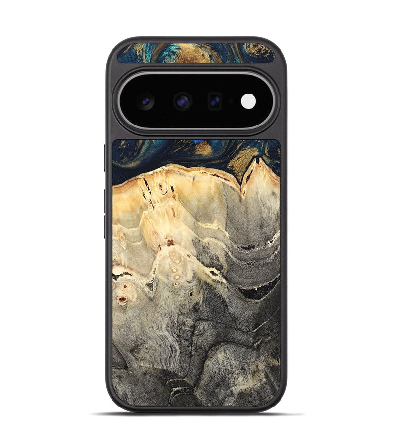 Pixel 11 Wood Phone Case - Miller (Teal & Gold, 827215)