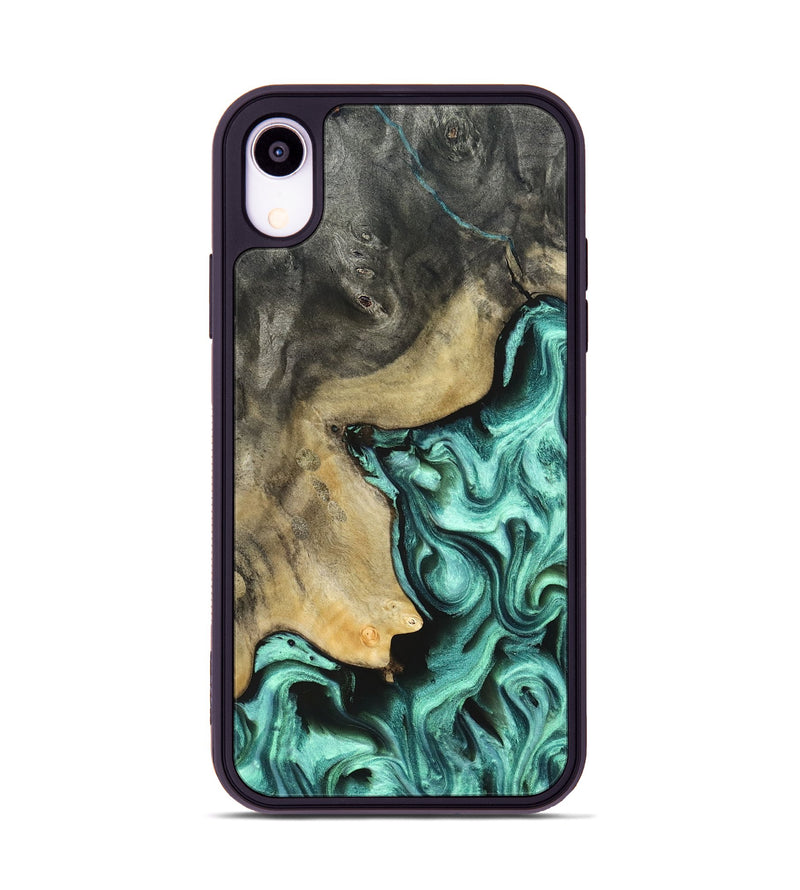 iPhone Xr Wood Phone Case - Chrissy (Green, 827217)