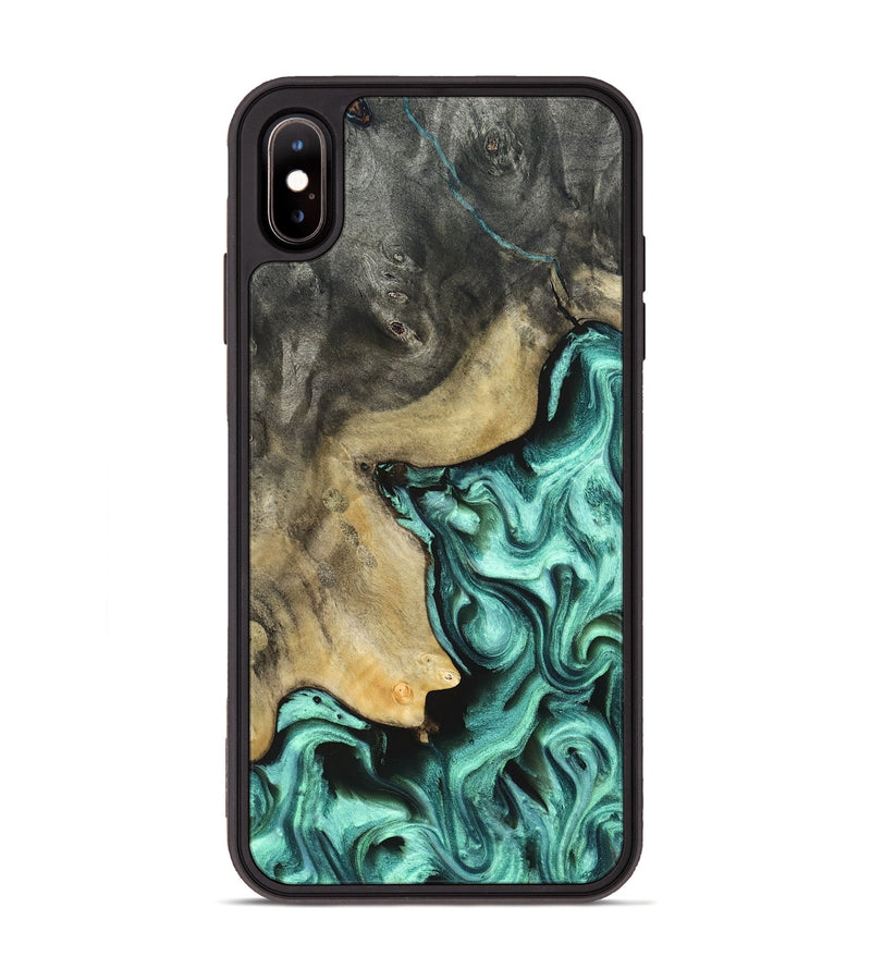iPhone Xs Max Wood Phone Case - Chrissy (Green, 827217)