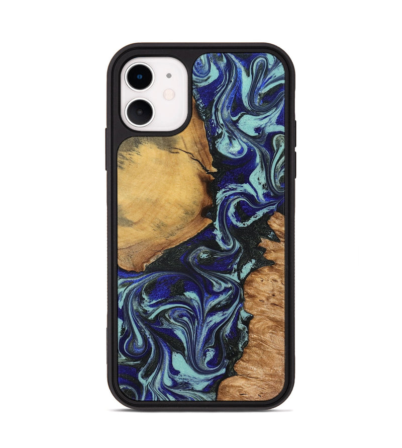 iPhone 11 Wood Phone Case - Myranda (Green, 827218)