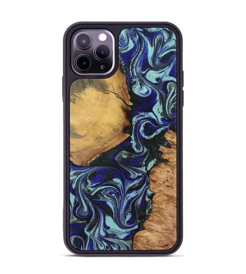 iPhone 11 Pro Max Wood Phone Case - Myranda (Green, 827218)