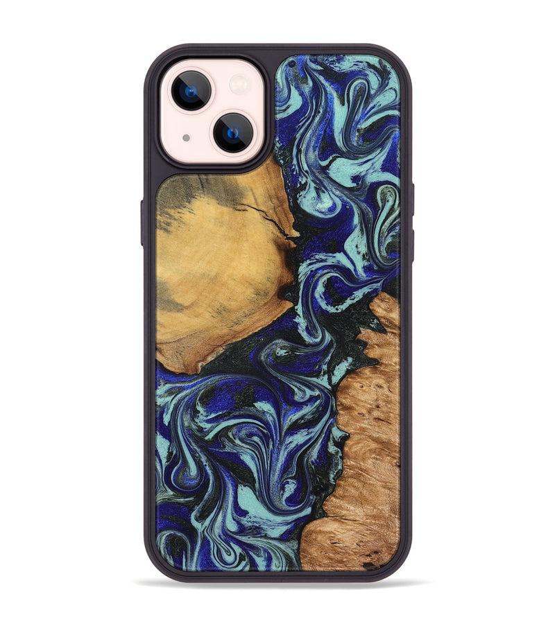iPhone 14 Plus Wood Phone Case - Myranda (Green, 827218)