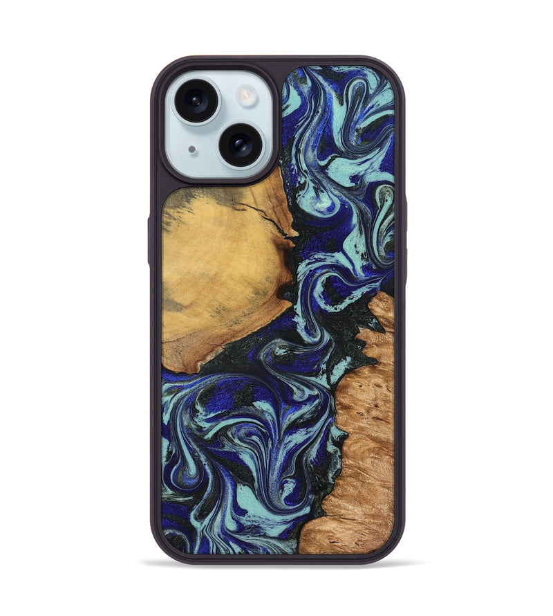 iPhone 15 Wood Phone Case - Myranda (Green, 827218)
