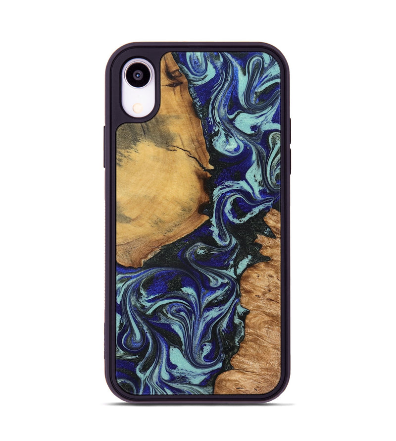 iPhone Xr Wood Phone Case - Myranda (Green, 827218)