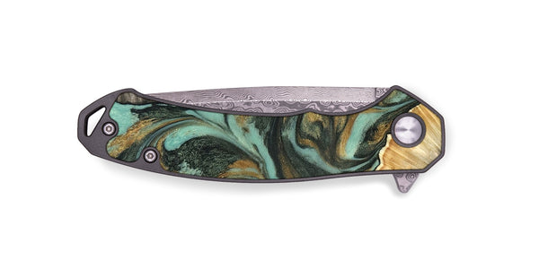 EDC Wood Pocket Knife - Glenna (Green, 827219)