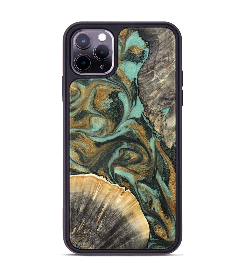 iPhone 11 Pro Max Wood Phone Case - Glenna (Green, 827219)