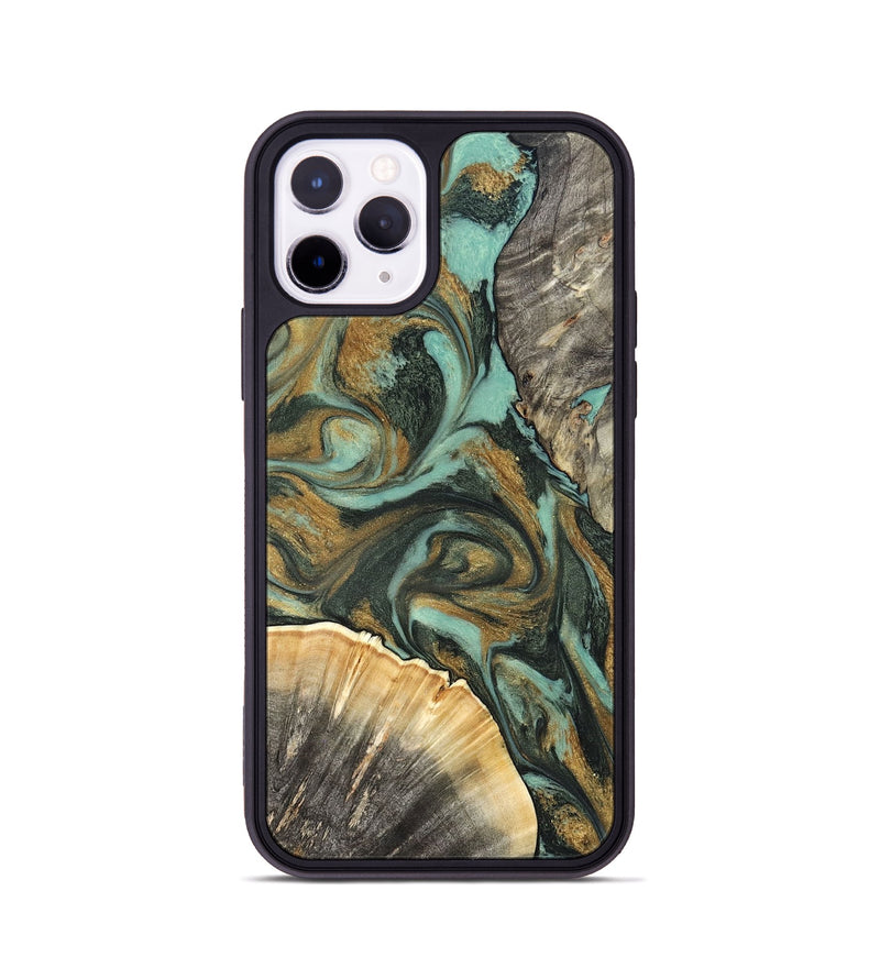 iPhone 11 Pro Wood Phone Case - Glenna (Green, 827219)