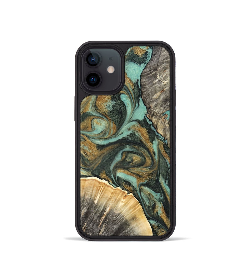 iPhone 12 mini Wood Phone Case - Glenna (Green, 827219)