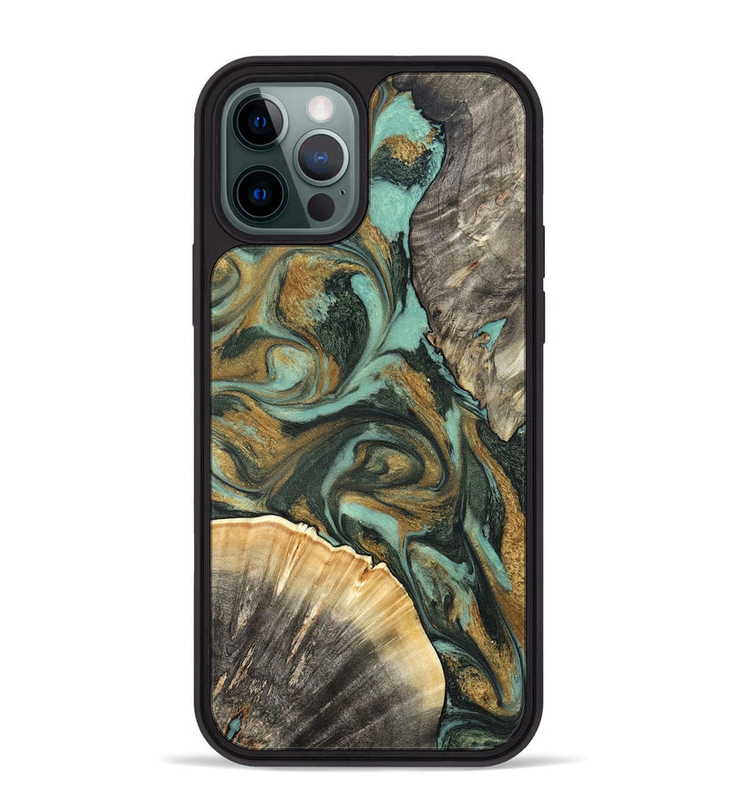 iPhone 12 Pro Max Wood Phone Case - Glenna (Green, 827219)