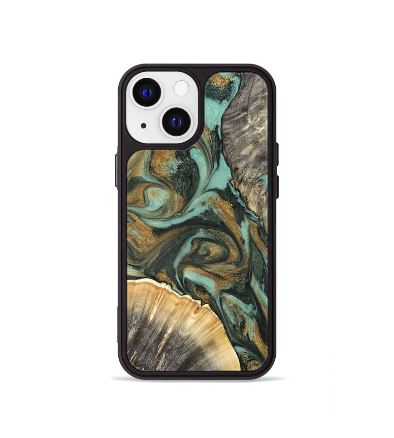 iPhone 13 mini Wood Phone Case - Glenna (Green, 827219)