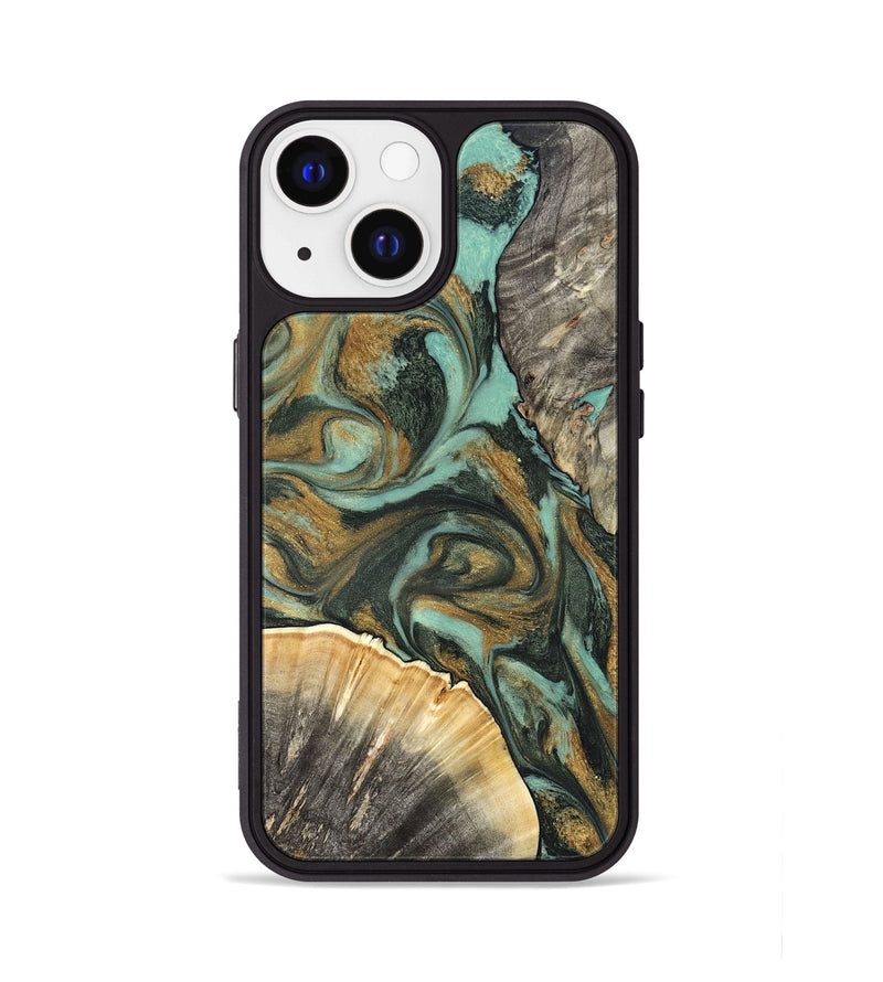 iPhone 13 Wood Phone Case - Glenna (Green, 827219)