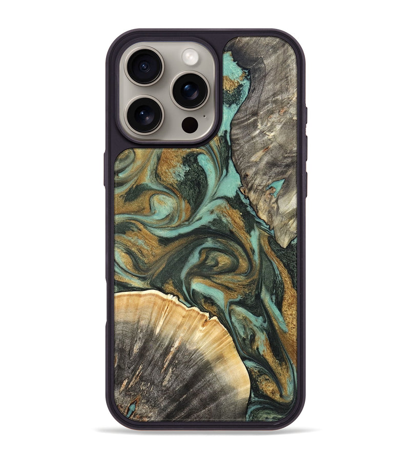 iPhone 16 Pro Max Wood Phone Case - Glenna (Green, 827219)