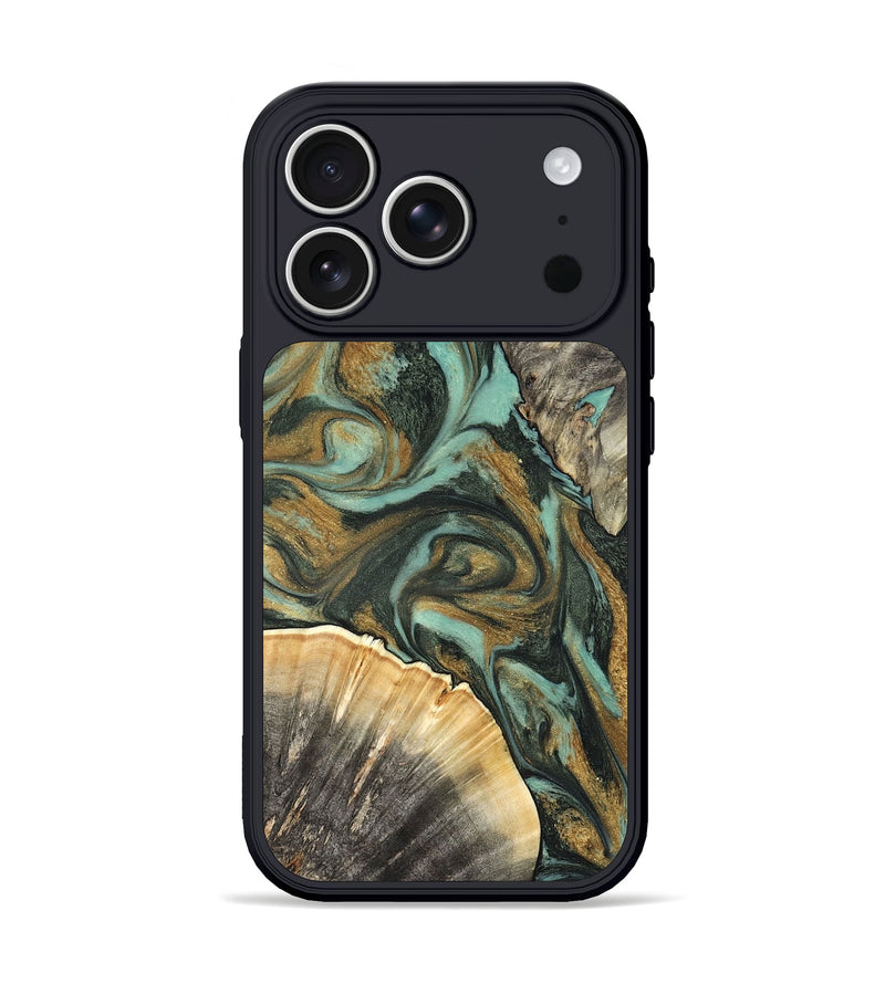 iPhone 17 Pro Wood Phone Case - Glenna (Green, 827219)