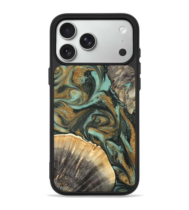 iPhone 18 Pro Max Wood Phone Case - Glenna (Green, 827219)
