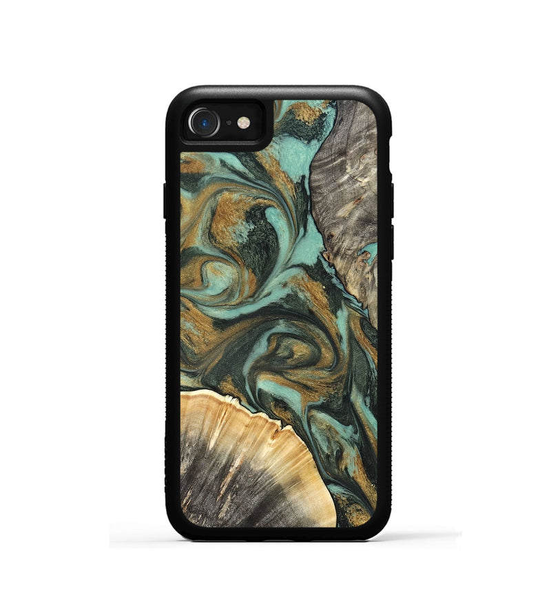 iPhone SE Wood Phone Case - Glenna (Green, 827219)