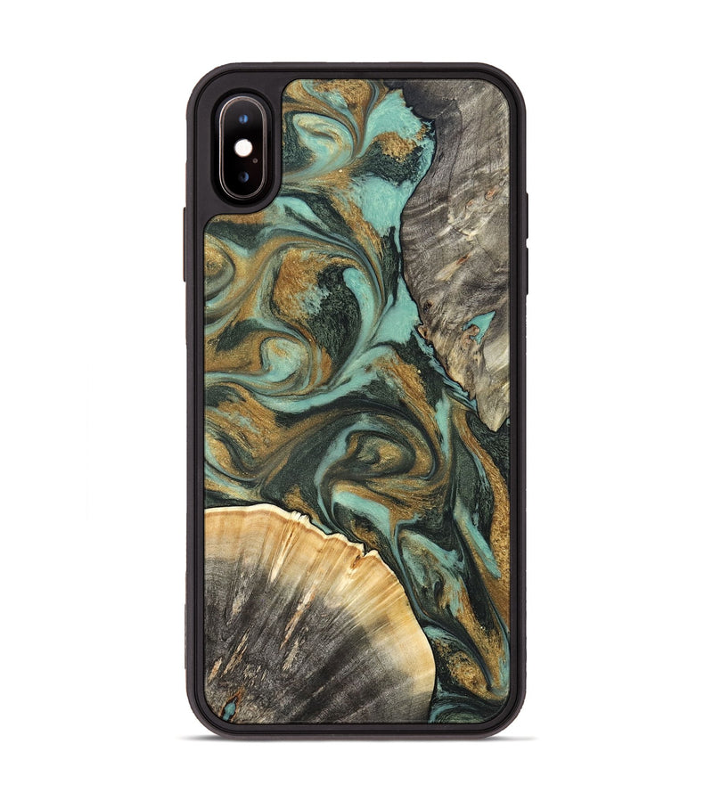 iPhone Xs Max Wood Phone Case - Glenna (Green, 827219)